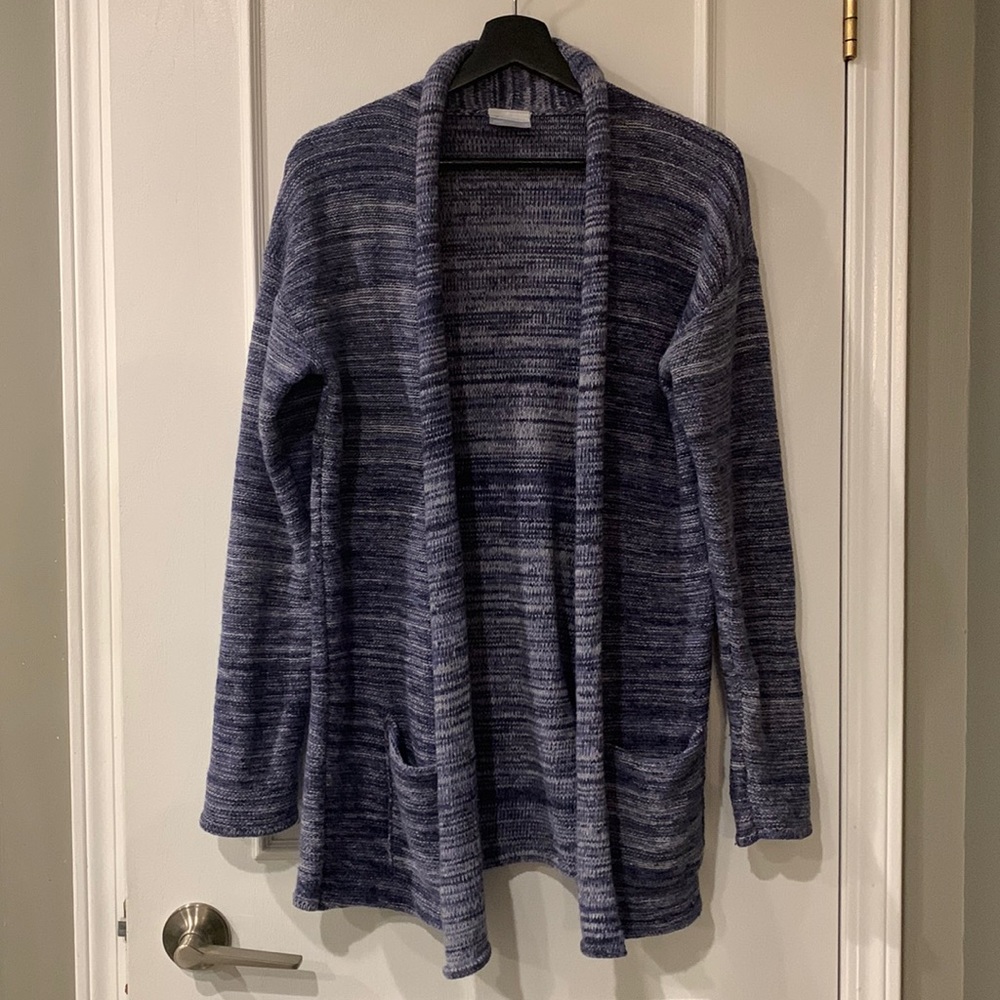 Columbia rocky range long Women Cardigan Sweater with 2 front pockets size small